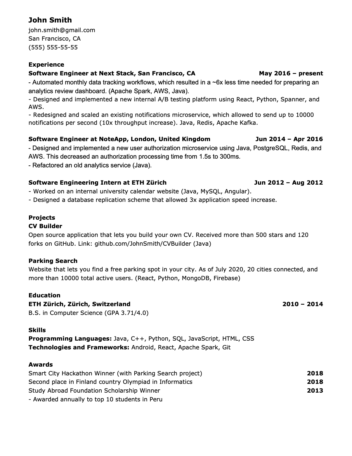 Resume Interviews School